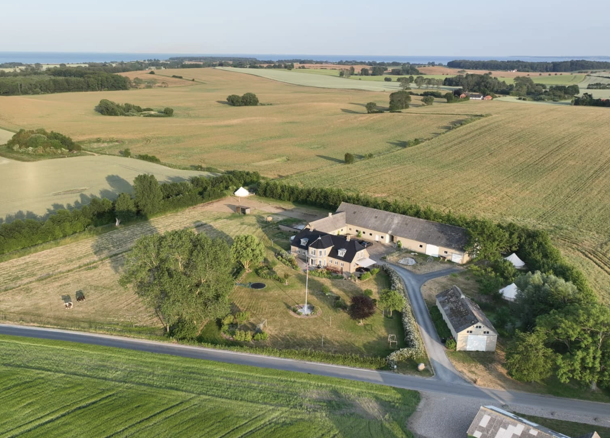 Luftfoto af Hesselgaard